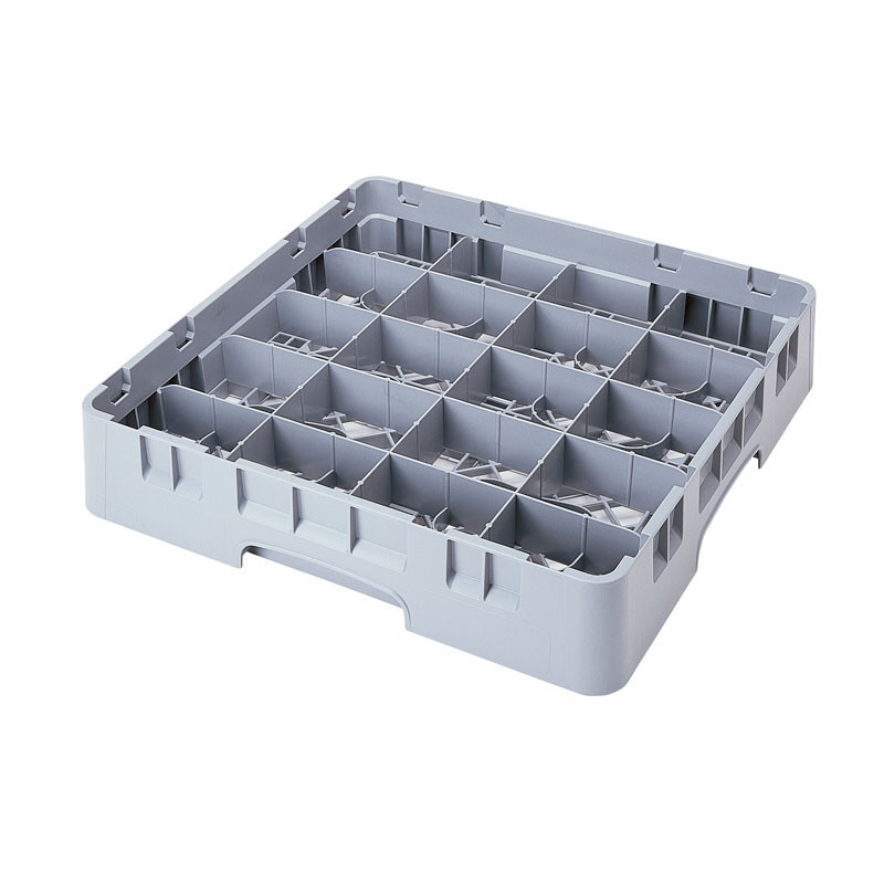 Casier lavage 20 compartiments haut max 6.6 cm - 50 x 50 x 10.1 cm - Gris - Lot de 6 - Cambro  au meilleur prix sur Restock CHR