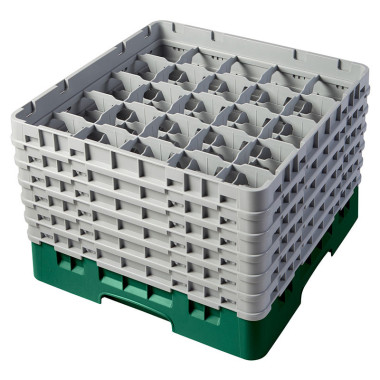 Casiers de lavage - 25 cases à verres haut max 29.8 cm - 50 x 50 x 34.9 cm - Lot de 2 - Cambro  au meilleur prix sur Restock CHR