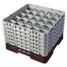 Casiers de lavage - 25 cases à verres haut max 29.8 cm - 50 x 50 x 34.9 cm - Brun - Lot de 2 - Cambro  au meilleur prix sur Rest