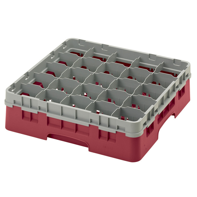 Casiers de lavage haut max 11.4 cm - 50 x 50 x 14.3 cm - Groseille - Lot de 5 - Cambro  au meilleur prix sur Restock CHR