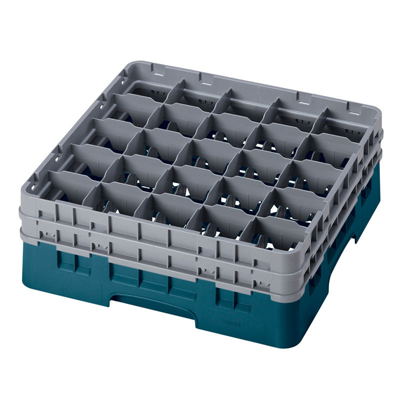Casiers de lavage - Haut max 15.5 cm - 50 x 50 x 18.4 cm - Vert Turquoise - Lot de 4 - Cambro  au meilleur prix sur Restock CHR
