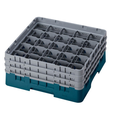 Casiers de lavage - haut max 17.4 cm - 50 x 50 x 22.5 cm - Vert Turquoise - Lot de 3 - Cambro  au meilleur prix sur Restock CHR