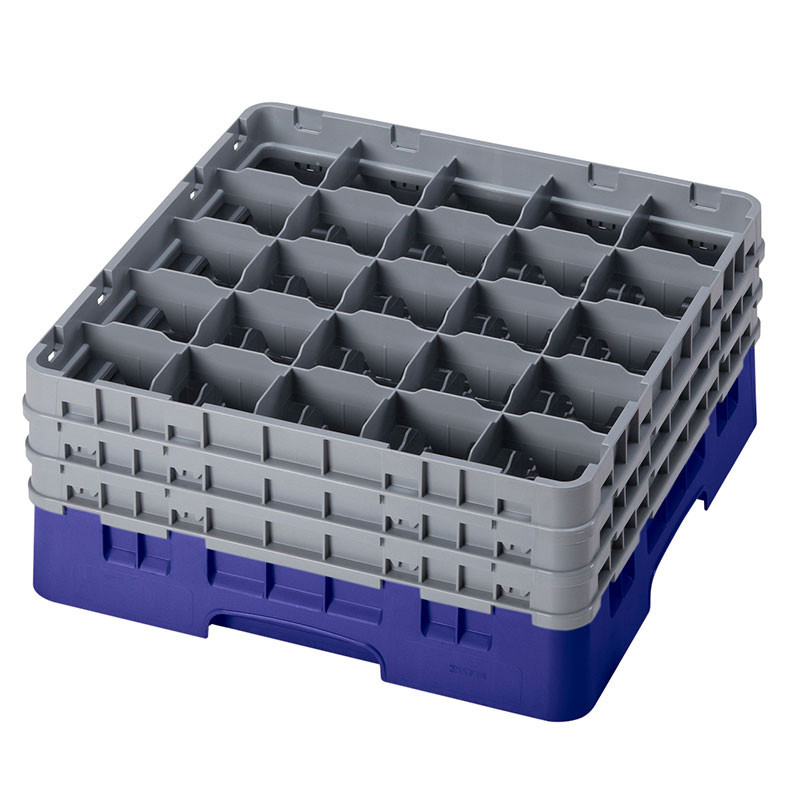 Casiers de lavage - Haut max 19.6 cm - 50 x 50 x 22.5 cm - Bleu - Lot de 3 - Cambro  au meilleur prix sur Restock CHR