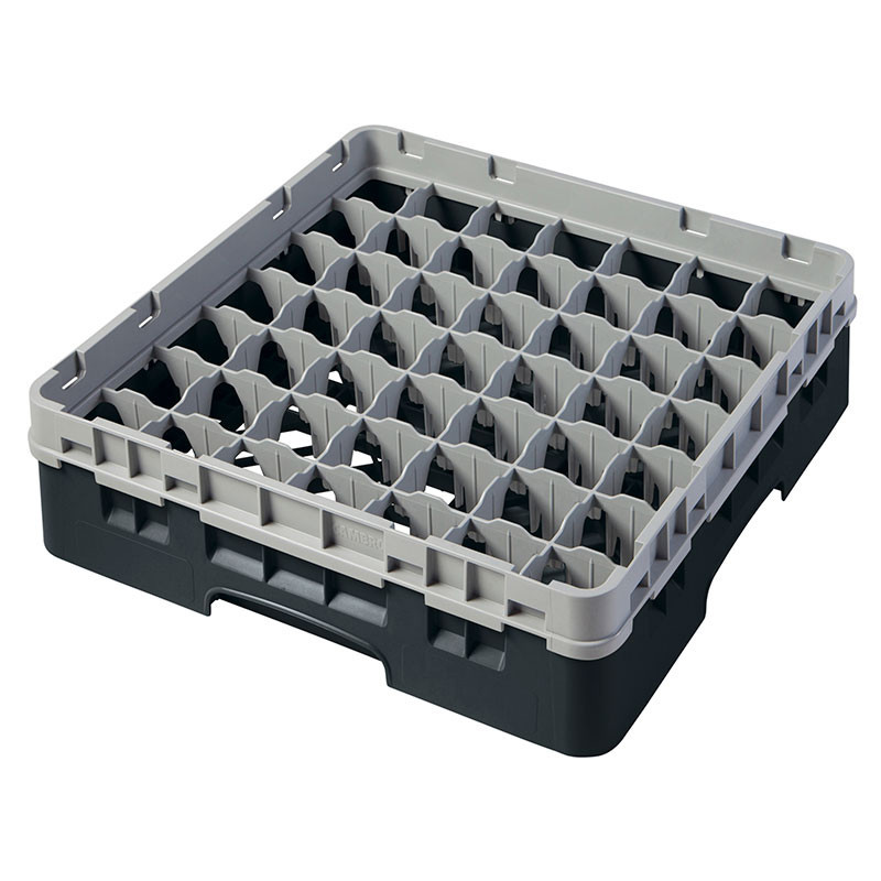 Casiers de lavage - Haut max 9.2 cm - 50 x 50 x 14.3 cm - Noir - Lot de 5 - Cambro  au meilleur prix sur Restock CHR