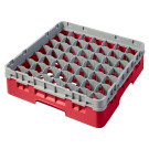 Casiers de lavage - Haut max 9.2 cm - 50 x 50 x 14.3 cm - Rouge Rosé - Lot de 5 - Cambro  au meilleur prix sur Restock CHR