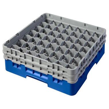 Casiers de lavage - Haut max 13.3 cm - 50 x 50 x 18.4 cm - Bleu - Lot de 4 - Cambro  au meilleur prix sur Restock CHR