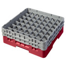 Casiers de lavage - Haut max 13.3 cm - 50 x 50 x 18.4 cm - Groseille - Lot de 4 - Cambro  au meilleur prix sur Restock CHR
