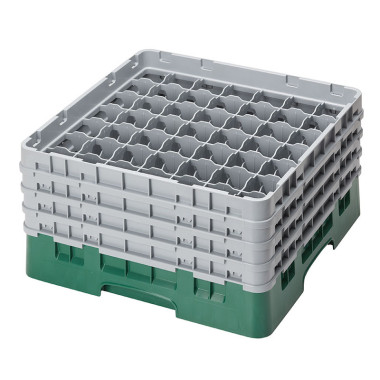 Casiers de lavage - 49 compartiments verres - Haut max 21.5 cm - 50 x 50 x 26.7 cm - Lot de 2 - Cambro  au meilleur prix sur Res