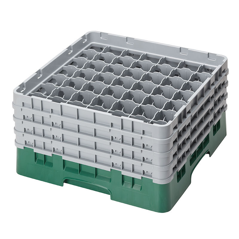 Casiers de lavage - 49 compartiments verres - Haut max 21.5 cm - 50 x 50 x 26.7 cm - Lot de 2 - Cambro  au meilleur prix sur Res