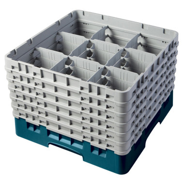 Casiers de lavage - 9 compartiments verres - Haut max 29.8 cm - 50 x 50 x 34.9 cm - Lot de 2 - Cambro  au meilleur prix sur Rest