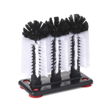 Brosse en verre avec base en plastique - Finedine  au meilleur prix sur Restock CHR