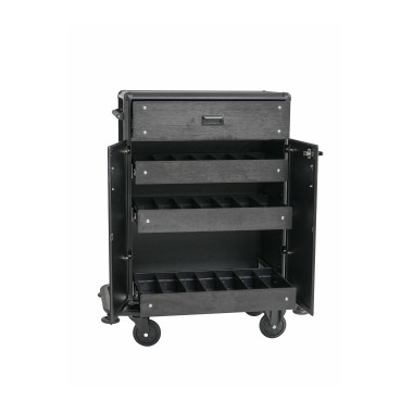 Aluminium, Stratifié HP, Plastique ABS Chariot minibar 87 x 48 x 130 cm 1 tiroir 3 niveaux aluminium HPL ABS - Was Germany  au m