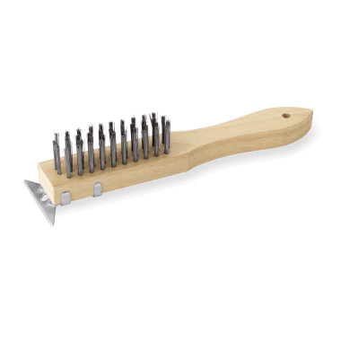 Bois, Acier Brosse four pizza avec grattoir 28 cm soies acier 3 cm bois professionnel - Was Germany  au meilleur prix sur Restoc
