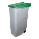 Poubelle 880 x 420 mm couvercle vert  110 L - Denox  au meilleur prix sur Restock CHR