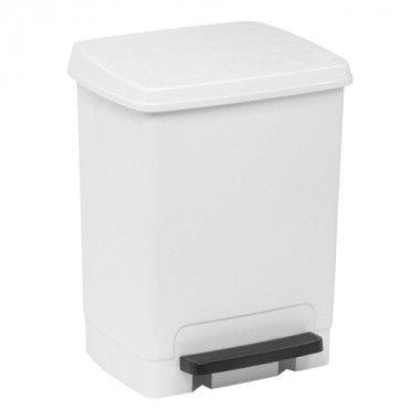 Poubelle blanche 450 x 340mm avec pédale 26 L - Denox  au meilleur prix sur Restock CHR