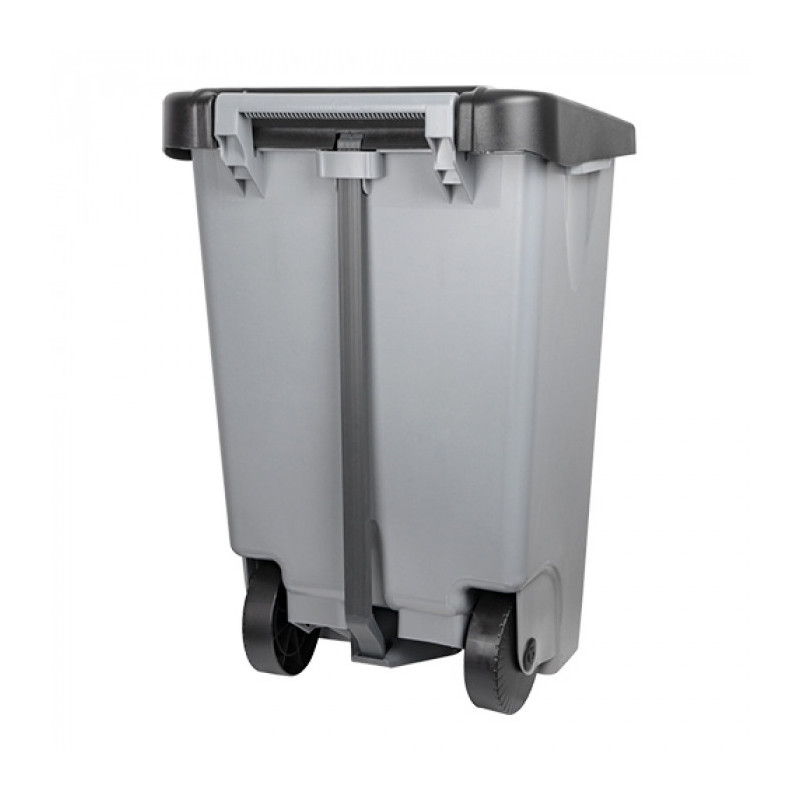 Poubelle à  pédale grise contenance 80 L - Denox  au meilleur prix sur Restock CHR