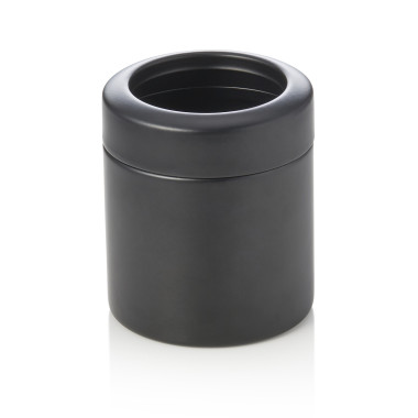 Acier inox 18/8, Thermolaqué Poubelle de table 700 ml 10 cm noir revêtu poudre inox professionnel - Was Germany  au meilleur pri