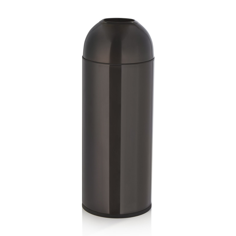 Acier inox chrome-nickel, Plastique Poubelle 32 cm H 83 cm noir inox plastique professionnel - Was Germany  au meilleur prix sur