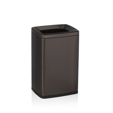 Acier inox chrome-nickel, Plastique Poubelle 32 x 26,5 x 48 cm noir inox plastique professionnel - Was Germany  au meilleur prix