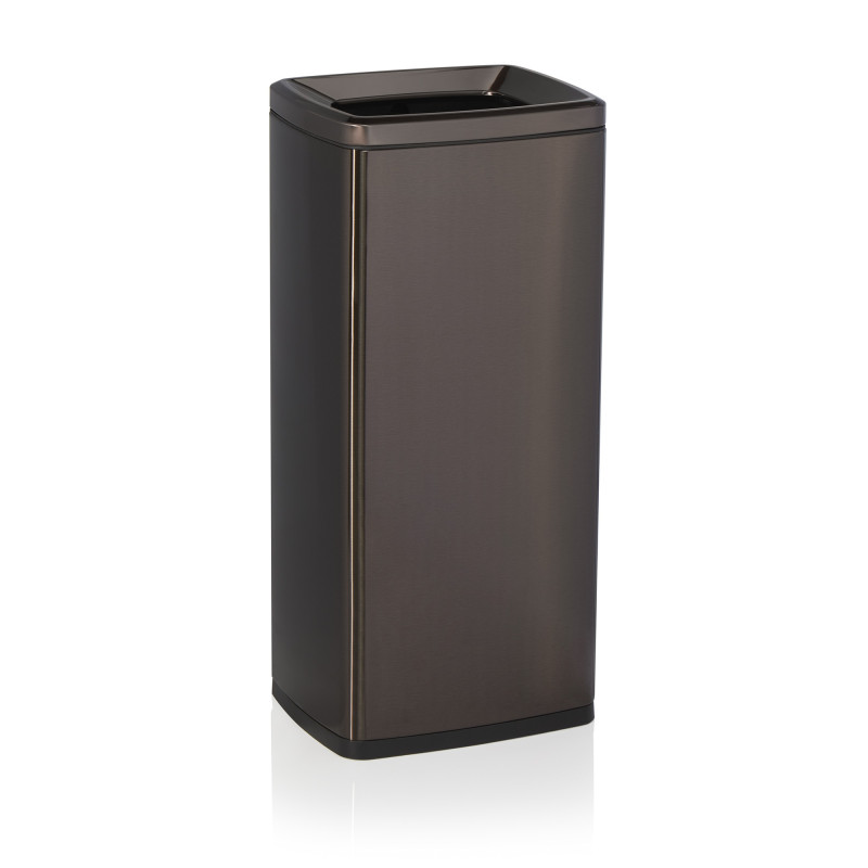 Acier inox chrome-nickel, Plastique Poubelle 32 x 26,5 x 70 cm noir inox plastique professionnel - Was Germany  au meilleur prix
