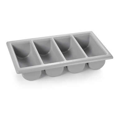 Polyéthylène Bac à couverts GN 1/1 avec 4 compartiments gris polyéthylène professionnel - Was Germany  au meilleur prix sur Rest