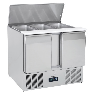Saladette de préparation - 2 portes - 1045 mm - Casselin  au meilleur prix sur Restock CHR