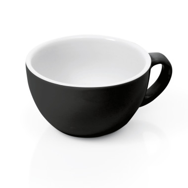 Tasse cappuccino 280 ml noir bord blanc (x6) ITALIA BLACK professionnel - Was Germany  au meilleur prix sur Restock CHR
