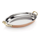 Poêle de service ovale 35 x 22 cm 1,6 ltr cuivre STEEL & STYLE AMBER professionnel - Was Germany  au meilleur prix sur Restock C