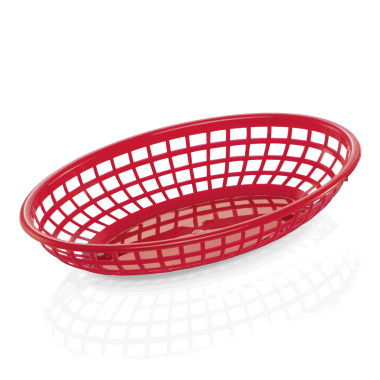 Polypropylène Corbeille de table polypropylène rouge 23 x 14,5 cm (x12) professionnel - Was Germany  au meilleur prix sur Restoc