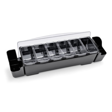 Plastique ABS, Polycarbonate Boîte à ingrédients avec 6 bacs de 0,7 ltr 54 x 15 x 18 cm ABS polycarbonate - Was Germany  au meil