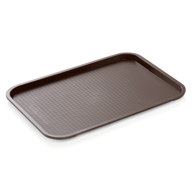 Plateau de restauration rapide 35 x 27 x 2 cm marron polypropylène FAST FOOD TRAYS professionnel - Was Germany  au meilleur prix