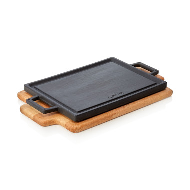 Plaque de cuisson/gril réversible - 375 x 220 x 15 mm - WAS Germany  au meilleur prix sur Restock CHR