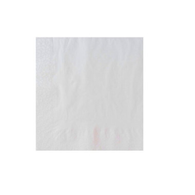 Serviette jetable blanche 2 plis 38x38 cm - 2400 pièces - Ecobioshopping  au meilleur prix sur Restock CHR