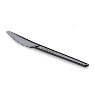 Couteau jetable Noir 16 cm en PLA - 50 pièces - Ecobioshopping  au meilleur prix sur Restock CHR