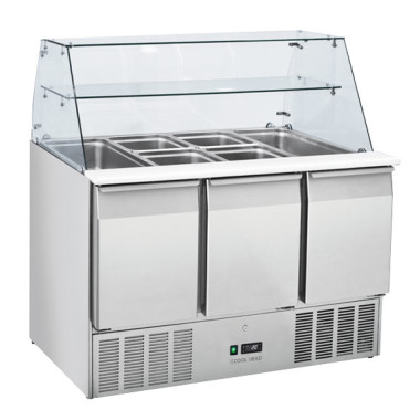 Vitrine réfrigérée GN1/1 dessus ouvert CRQ 93A - Cool Head  au meilleur prix sur Restock CHR