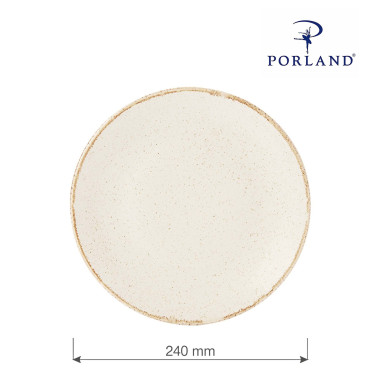 Assiette plate sablée - 240 mm - Finedine  au meilleur prix sur Restock CHR