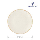 Assiette plate sablée - 240 mm - Finedine  au meilleur prix sur Restock CHR