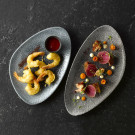 Assiette Plate Raku Quartz Noir Evolve 6.5" / 165 mm - Finedine  au meilleur prix sur Restock CHR