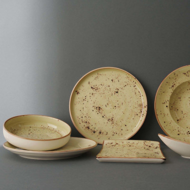 Assiette plate olive - 240 mm - Finedine  au meilleur prix sur Restock CHR