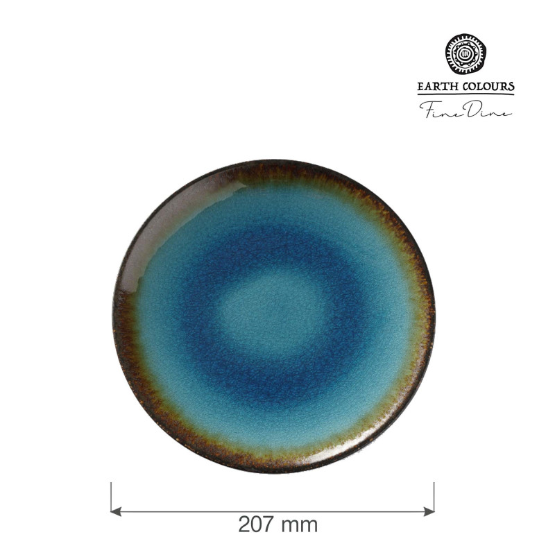 Assiette plate Lazur - 207 mm - Finedine  au meilleur prix sur Restock CHR