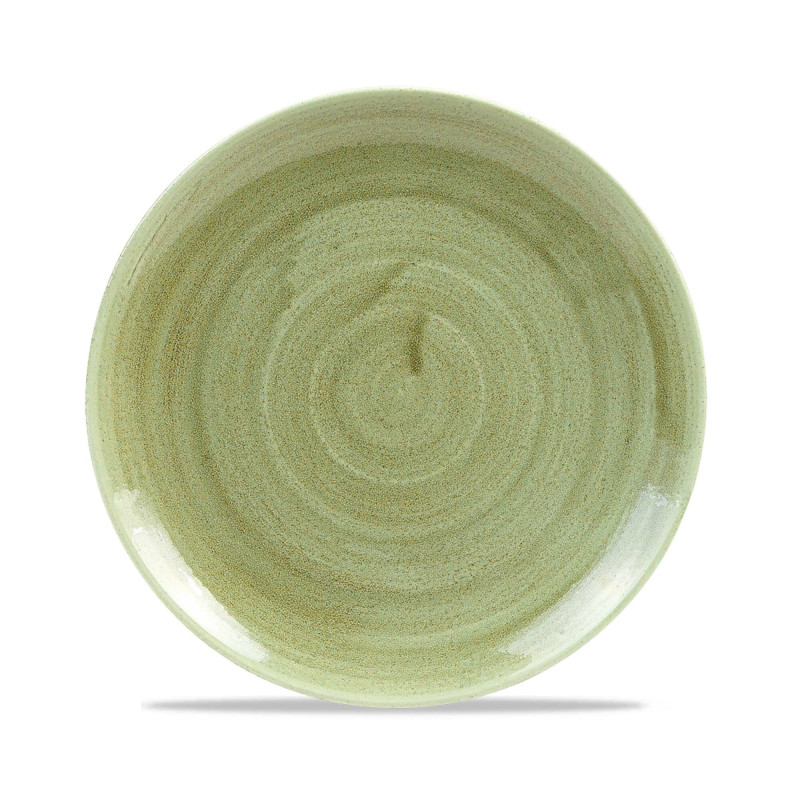Assiette Plate Evolve Vert Patiné Fini Pierre 8.67" / 217 mm - Finedine  au meilleur prix sur Restock CHR
