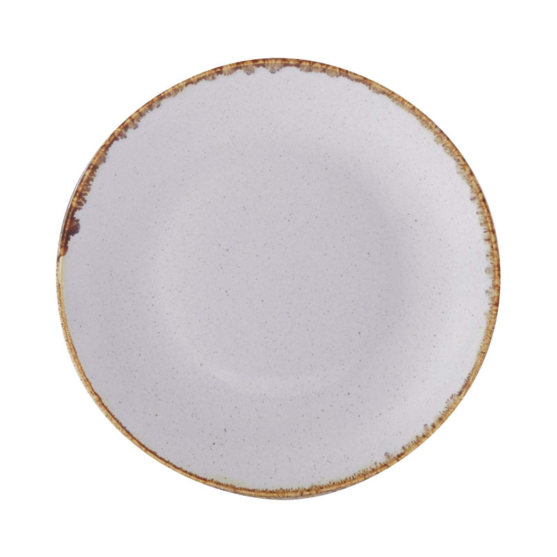Assiette plate en cendre - 240 mm - Finedine  au meilleur prix sur Restock CHR