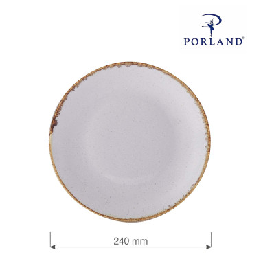 Assiette plate en cendre - 240 mm - Finedine  au meilleur prix sur Restock CHR