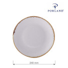 Assiette plate en cendre - 240 mm - Finedine  au meilleur prix sur Restock CHR