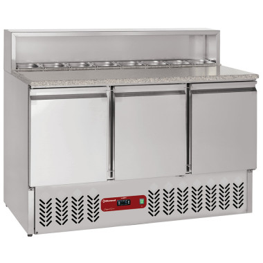 Table de préparation 3 portes GN 1/1 - 380L. - Diamond  au meilleur prix sur Restock CHR