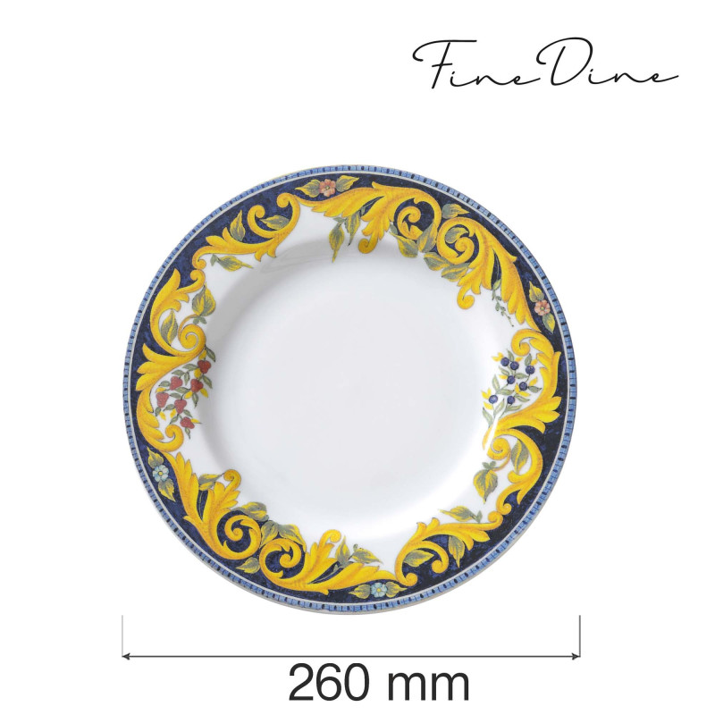 Assiette plate Barocco - 260 mm - Finedine  au meilleur prix sur Restock CHR