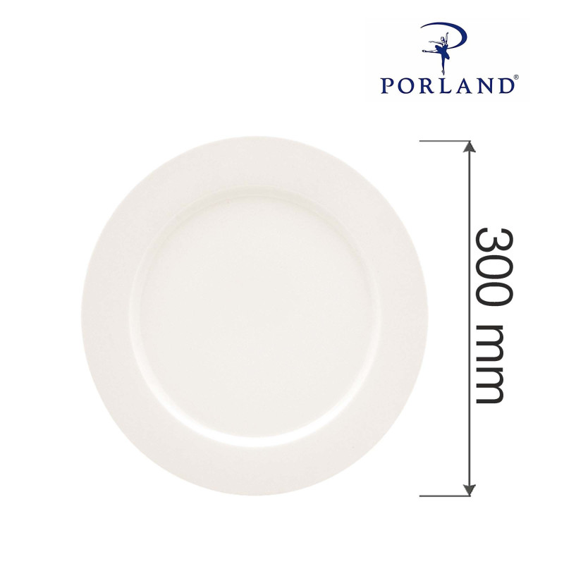 Assiette plate à bord droit - 300 mm - Lot de 6 - Finedine  au meilleur prix sur Restock CHR