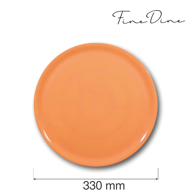 Plaque à pizza spéciale - orange - 330 mm - Finedine  au meilleur prix sur Restock CHR