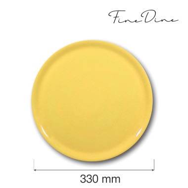 Plaque à pizza spéciale - jaune - 330 mm - Finedine  au meilleur prix sur Restock CHR