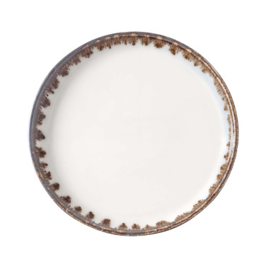 Assiette plate vanille - 200x(h)40mm - Finedine  au meilleur prix sur Restock CHR